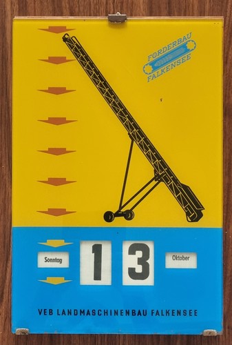 Seltener ddr drehkalender - seltener,